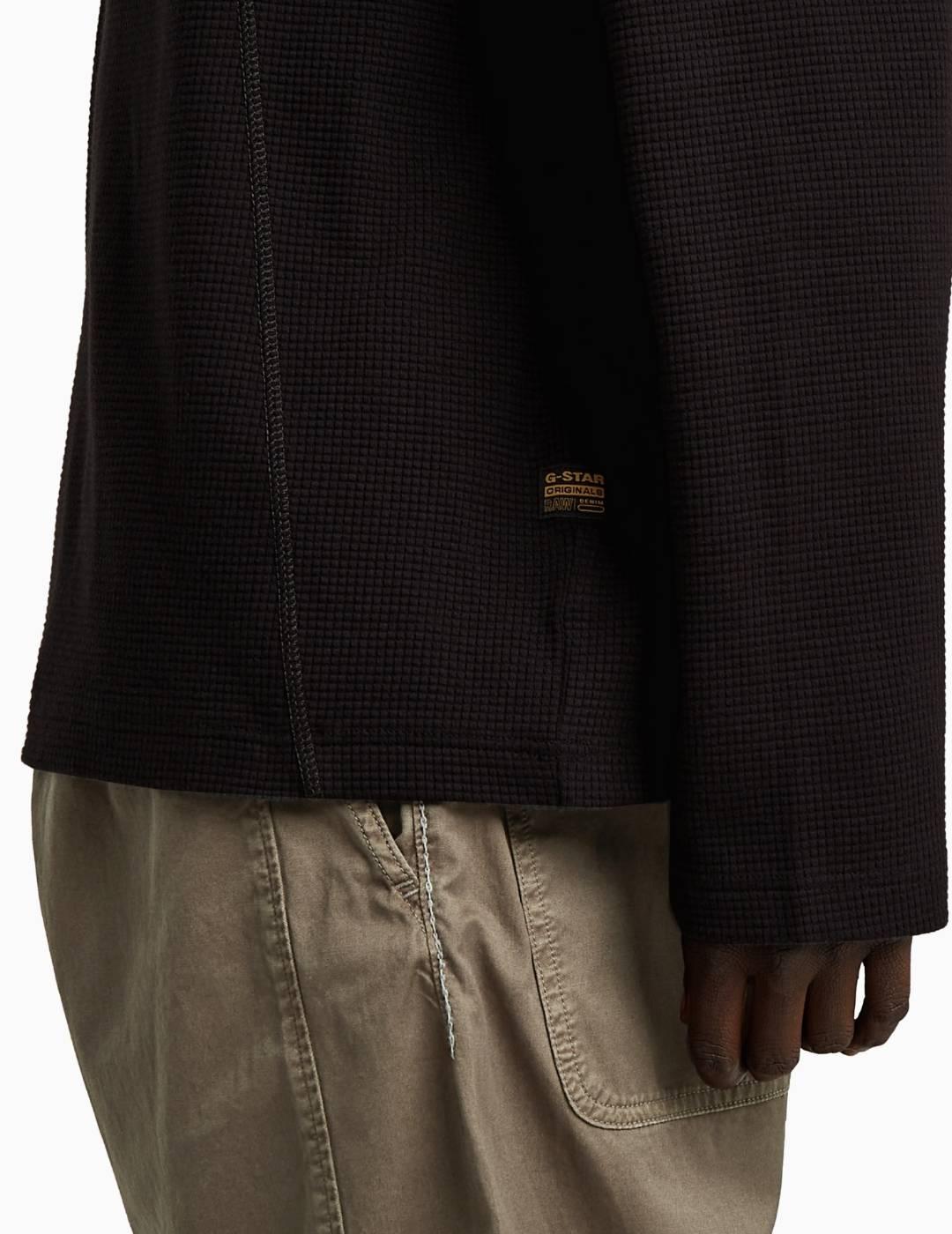 CAMISETA G-STARTWEETER A LINE MANGA LARGA NEGRO