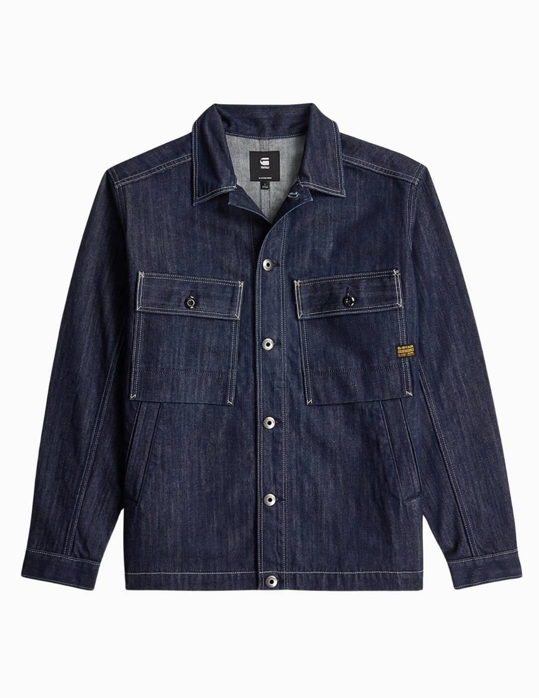 CHAQUETA G-STAR MOSA OVERSHIRT AZUL OSCURO