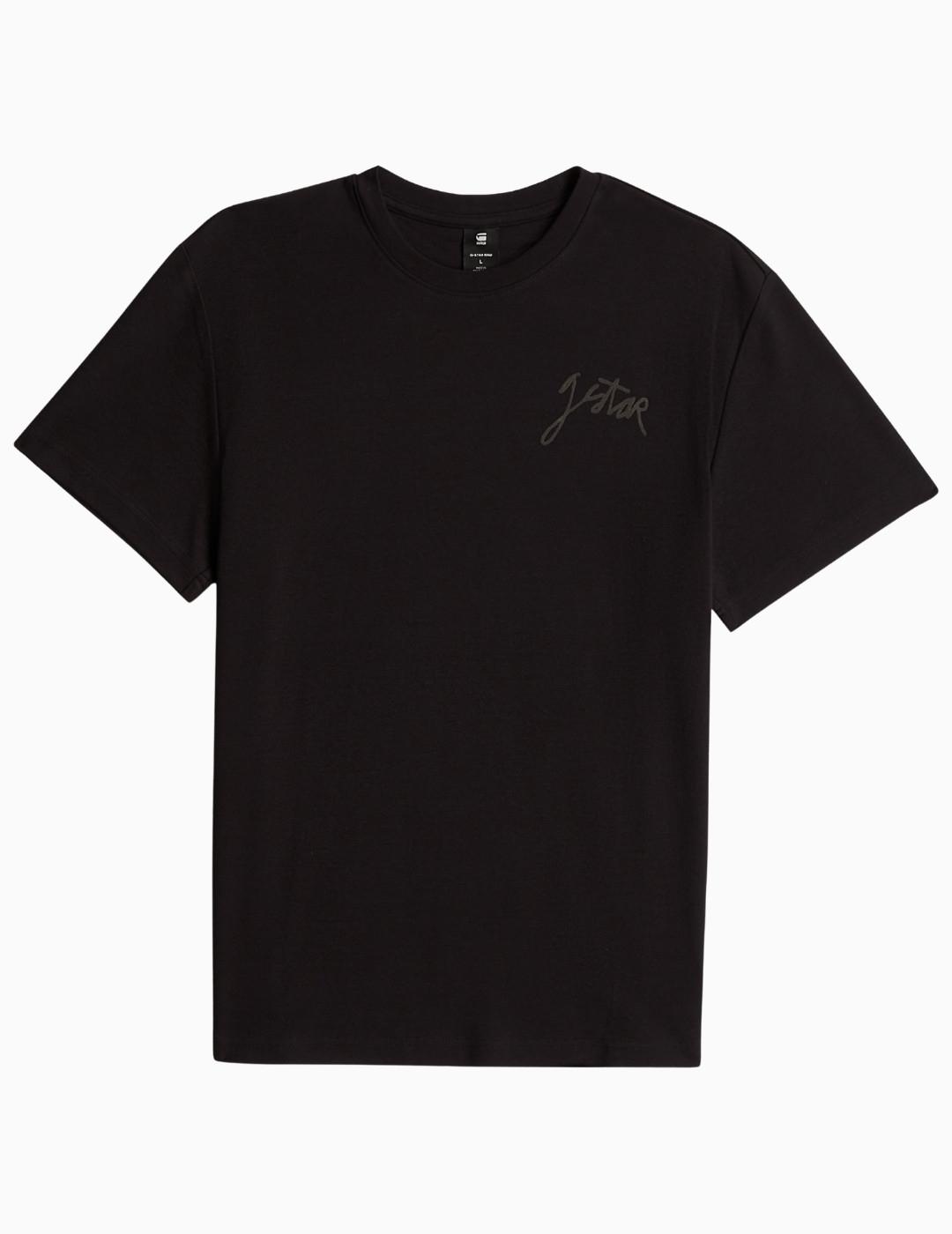 CAMISETA G-STAR SCRIPT NEGRA