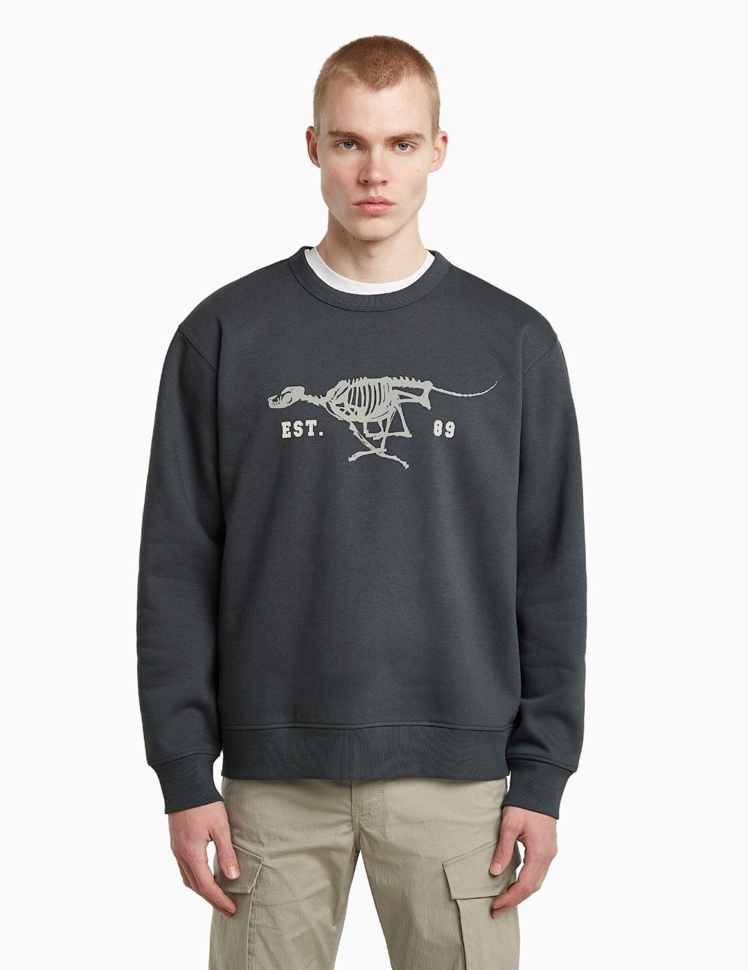 SUDADERA G-STARRUNNING DOG BACK INDIA