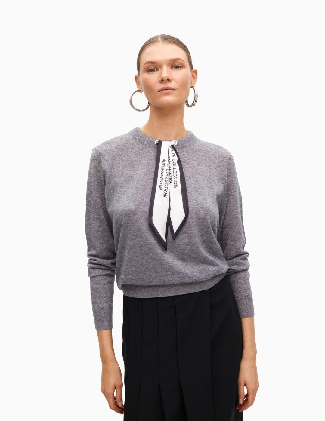 JERSEY LOLA CSDM BY MAITE PAÑUELO CUELLO GRIS