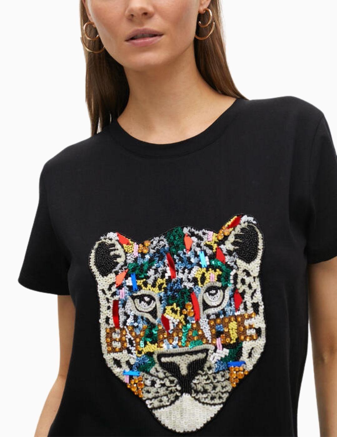 CAMISETA LOLA CSDM BY MAITE ANIMAL PEDRERÍA NEGRA