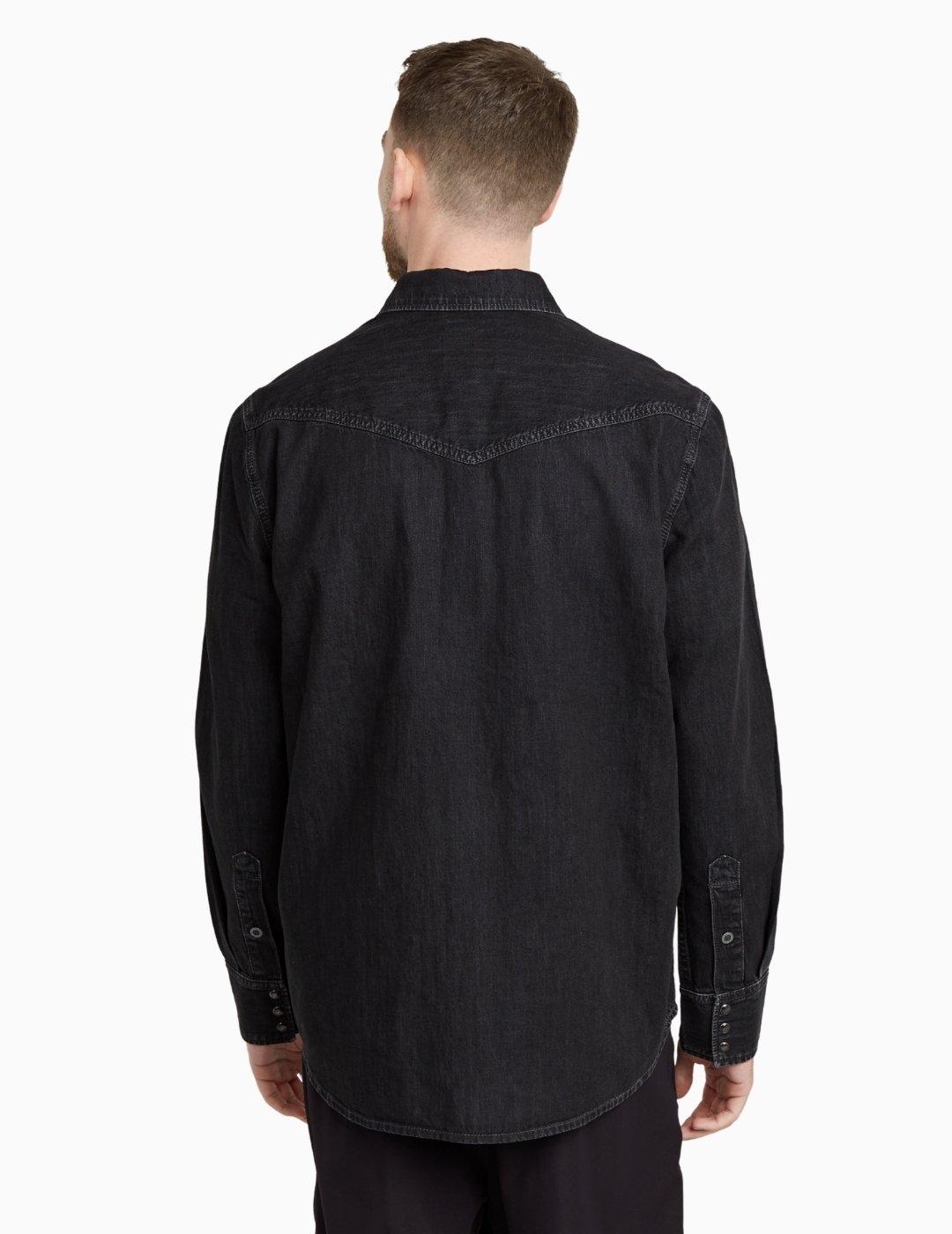 CAMISA G-STAR DAKOTA SLIM NEGRA