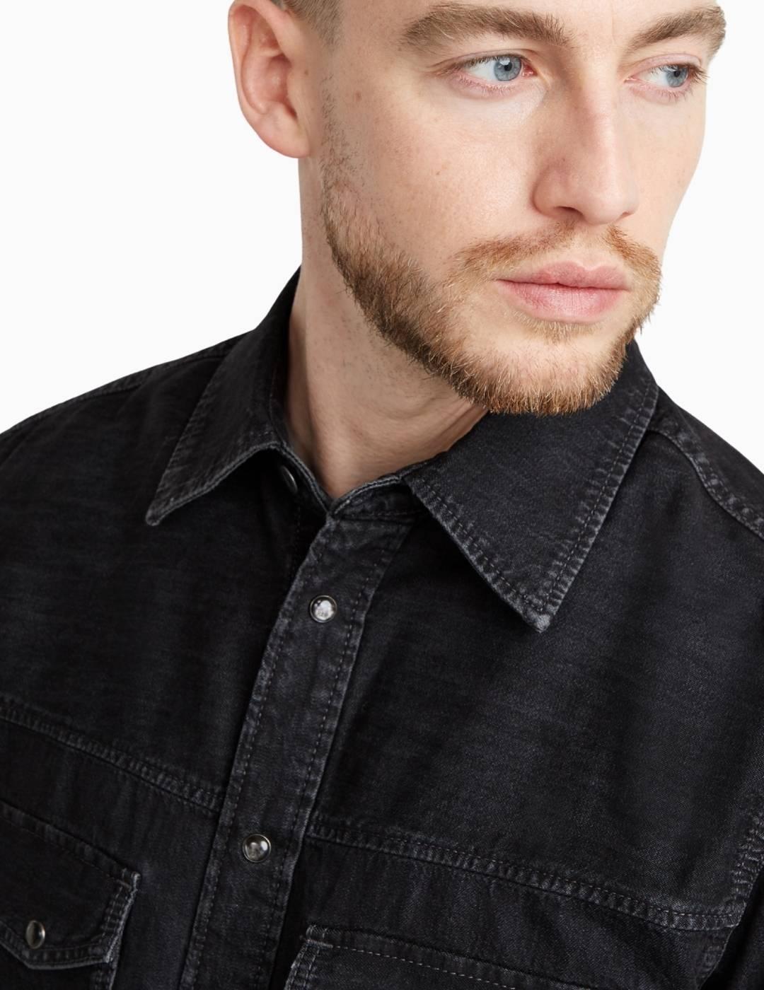 CAMISA G-STAR DAKOTA SLIM NEGRA