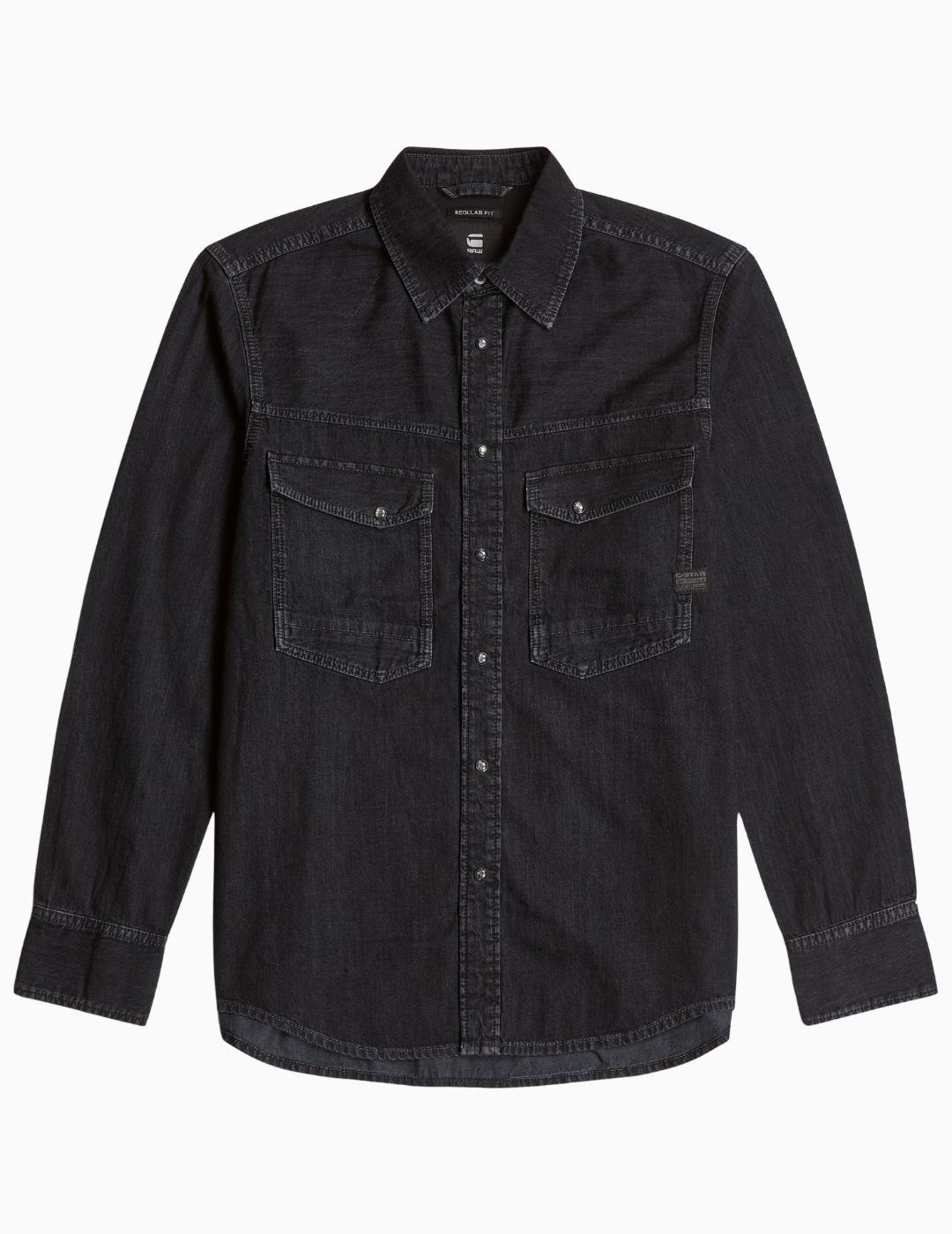 CAMISA G-STAR DAKOTA SLIM NEGRA