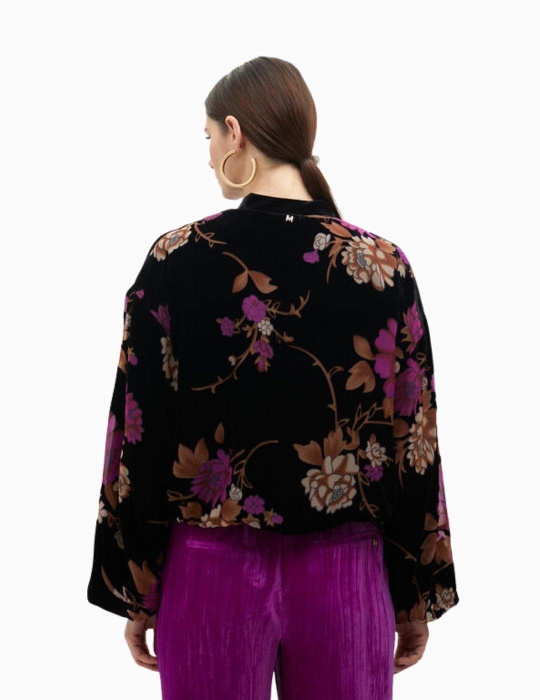 BOMBER LOLA CSDM BY MAITE DEVORÉ VELVET NEGRA