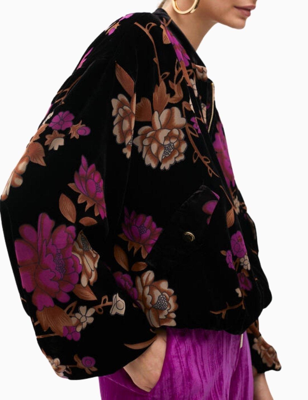 BOMBER LOLA CSDM BY MAITE DEVORÉ VELVET NEGRA