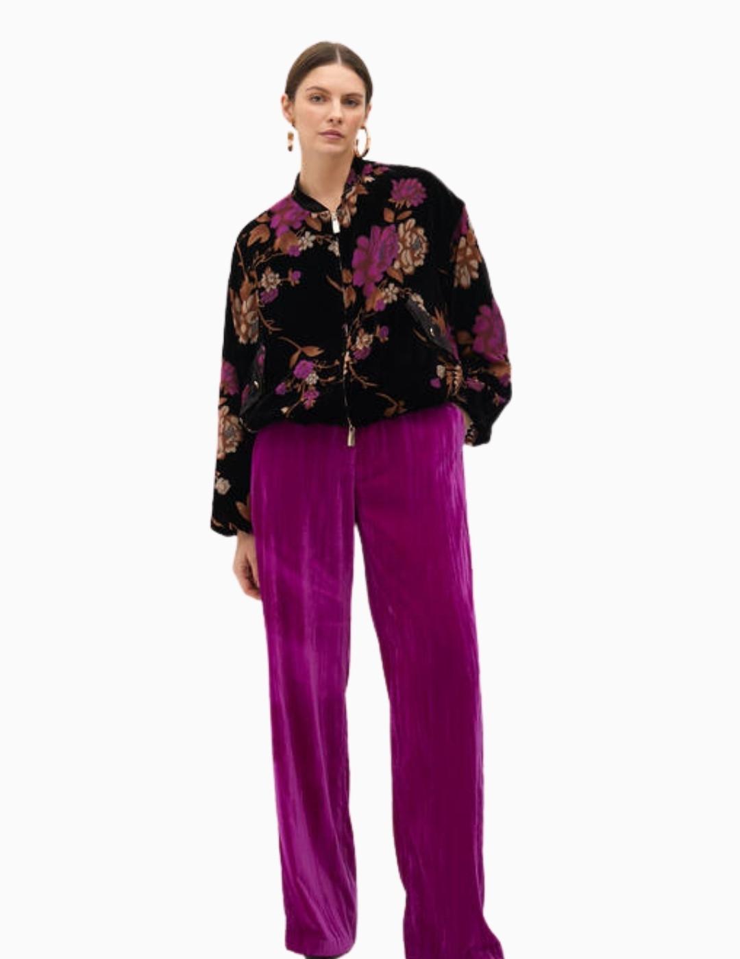 BOMBER LOLA CSDM BY MAITE DEVORÉ VELVET NEGRA