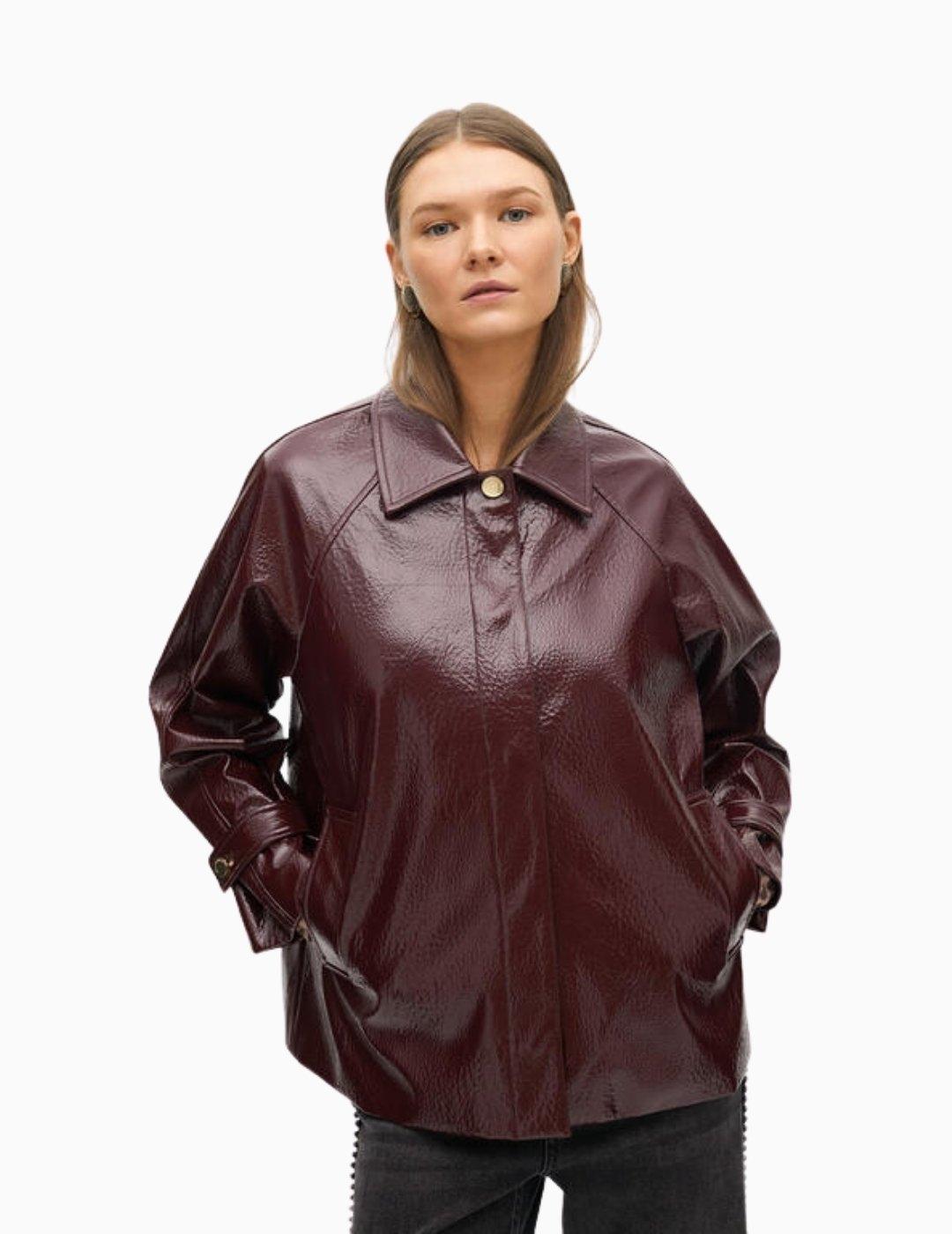 CHAQUETA LOLA CSDM BY MAITE EFECTO CHAROL BURDEOS