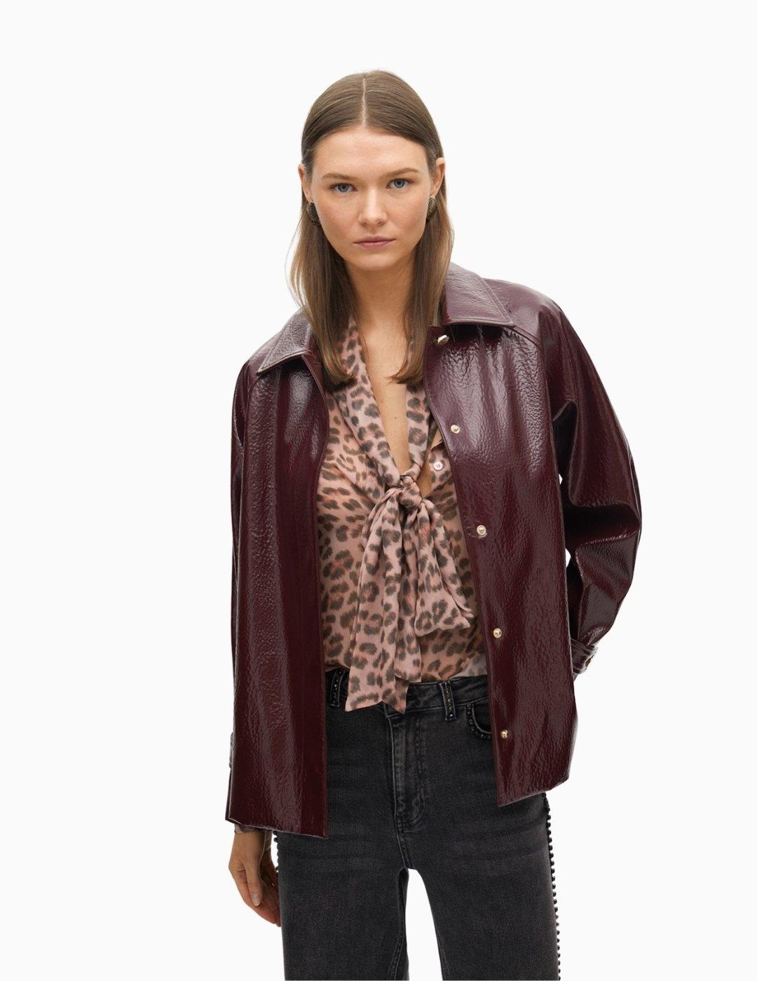 CHAQUETA LOLA CSDM BY MAITE EFECTO CHAROL BURDEOS