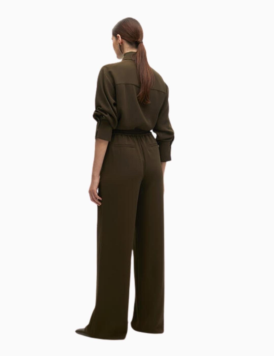 PANTALÓN LOLA CSDM BY MAITE RECTO CON GOMA KAKI