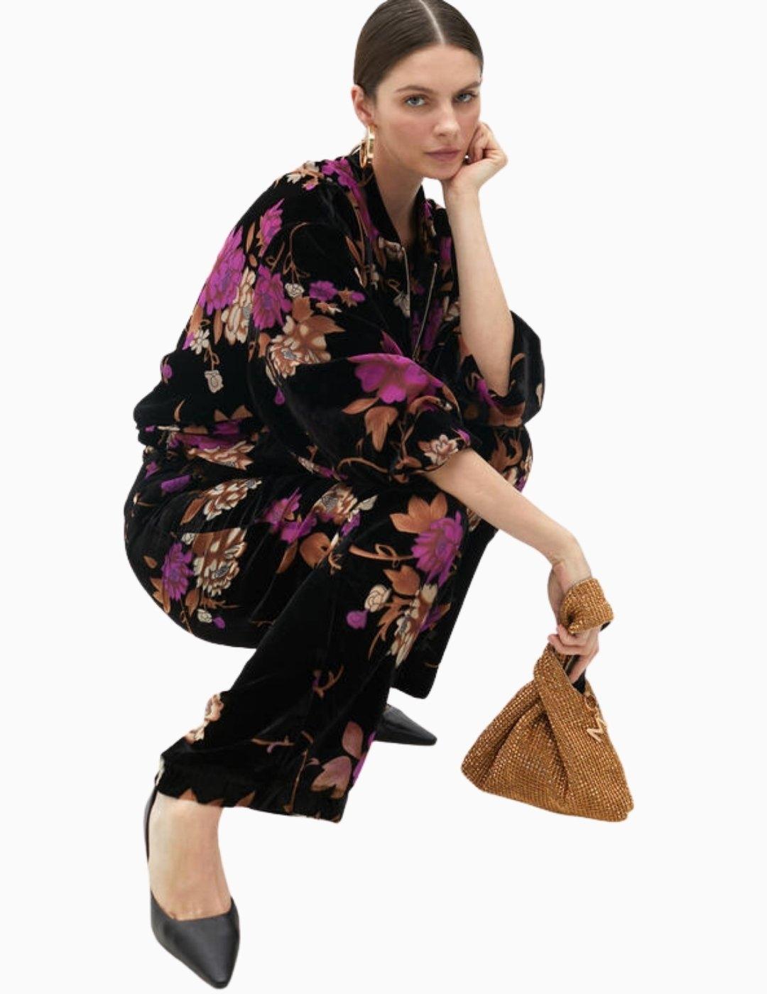 PANTALÓN LOLA CSDM BY MAITE DEVORÉ VELVET NEGRO