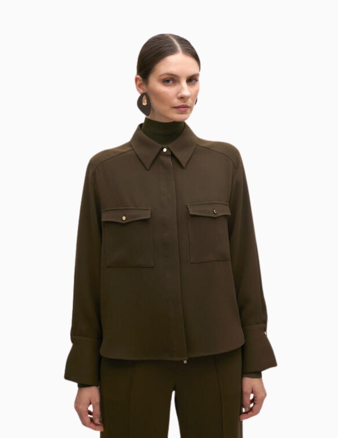 SOBRECAMISA LOLA CSDM BY MAITE CON BOLSILLOS KAKI