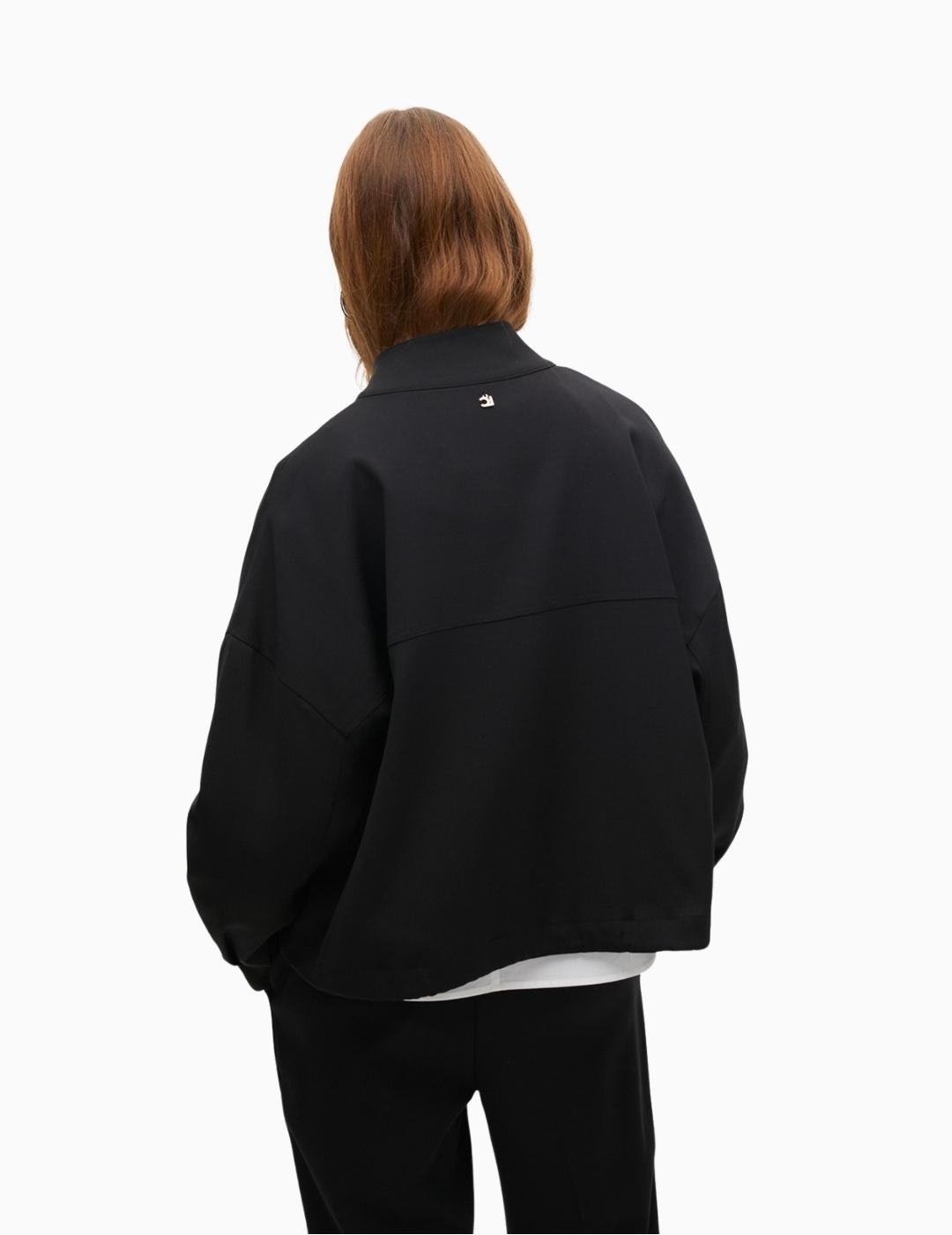 CHAQUETA LOLA CSDM CINTURA AJUSTABLE NEGRO