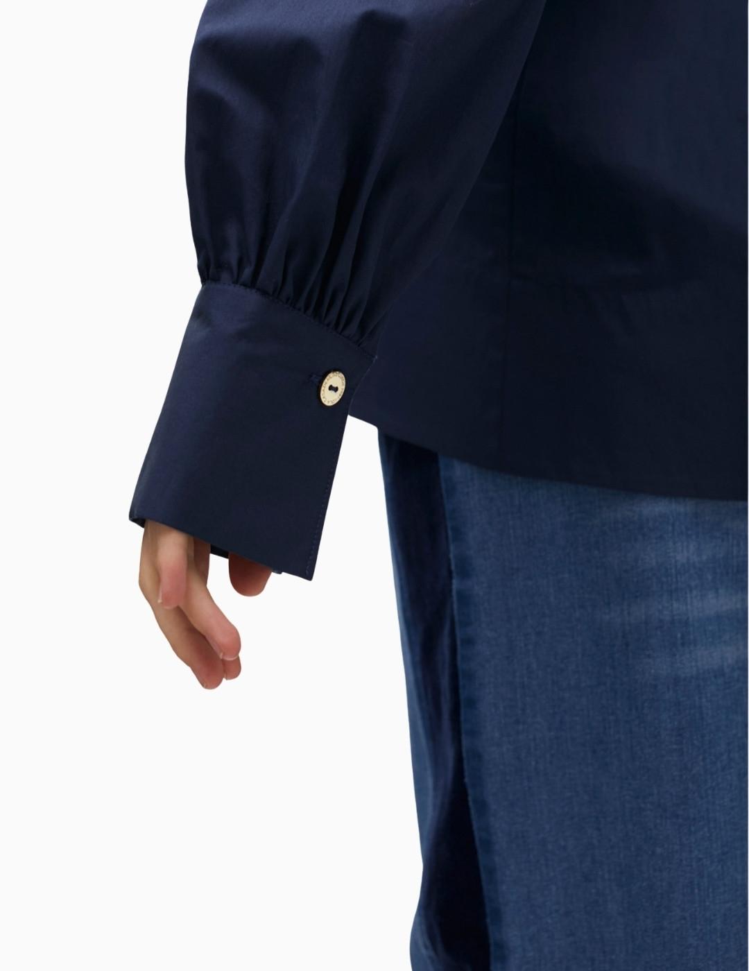 CAMISA LOLA CSDM PICO MANGA ABULLONADA AZUL