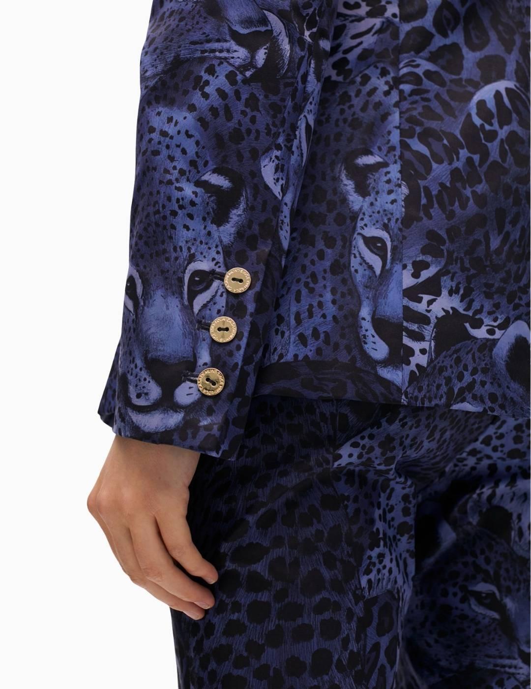 AMERICANA LOLA CSDM FITTED ANIMAL PRINT AZUL