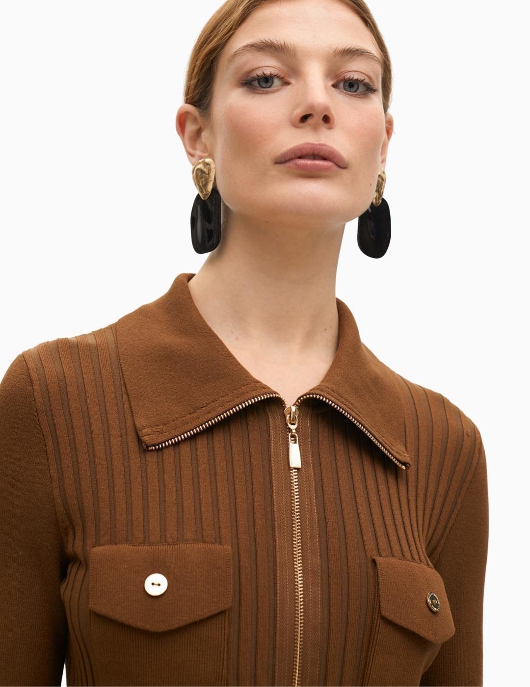 CÁRDIGAN LOLA CSDM CREMALLERA DOBLE BOLSILLO