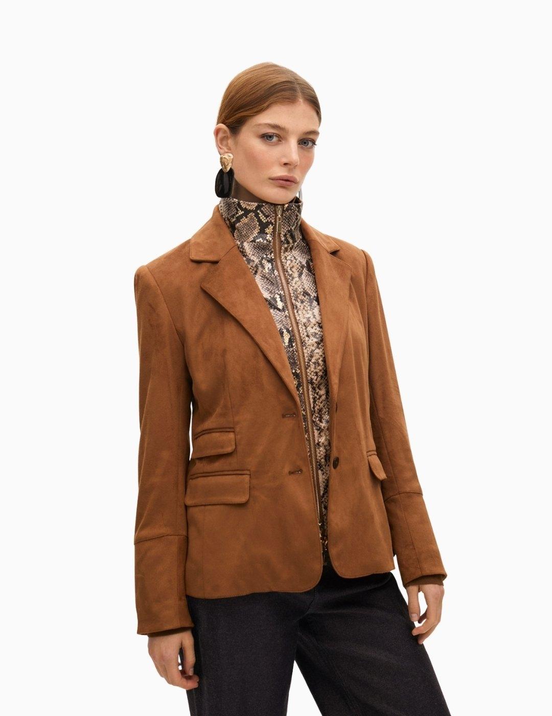 AMERICANA LOLA CSDM ANTELINA CHALECO SNAKE MARRÓN