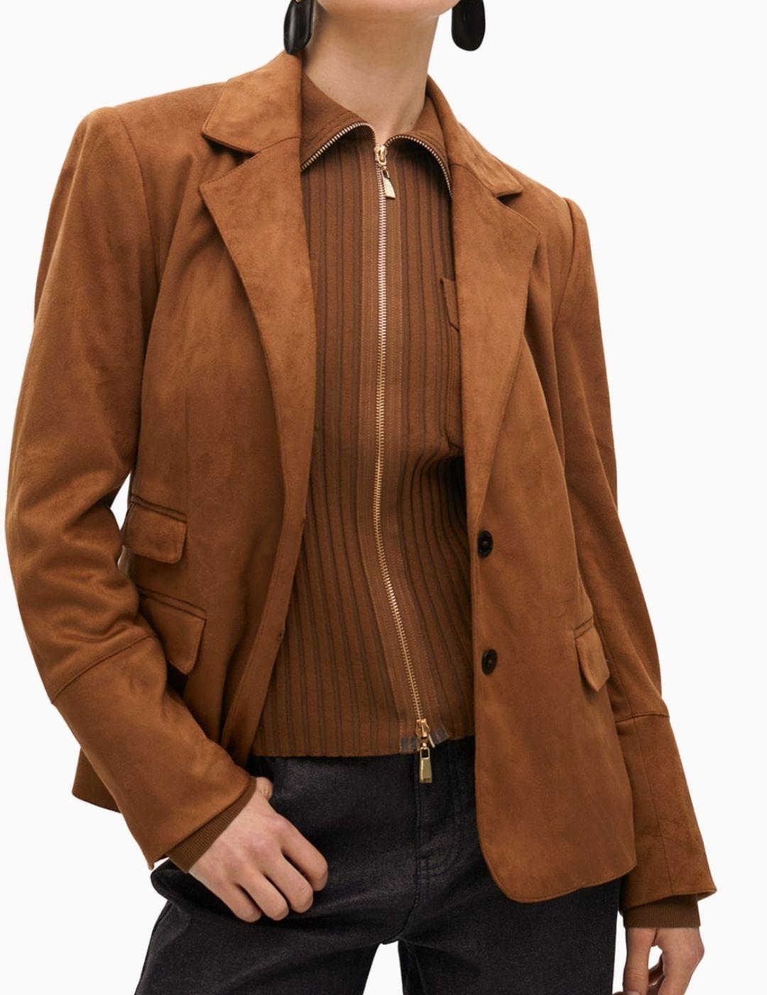 AMERICANA LOLA CSDM ANTELINA CHALECO SNAKE MARRÓN