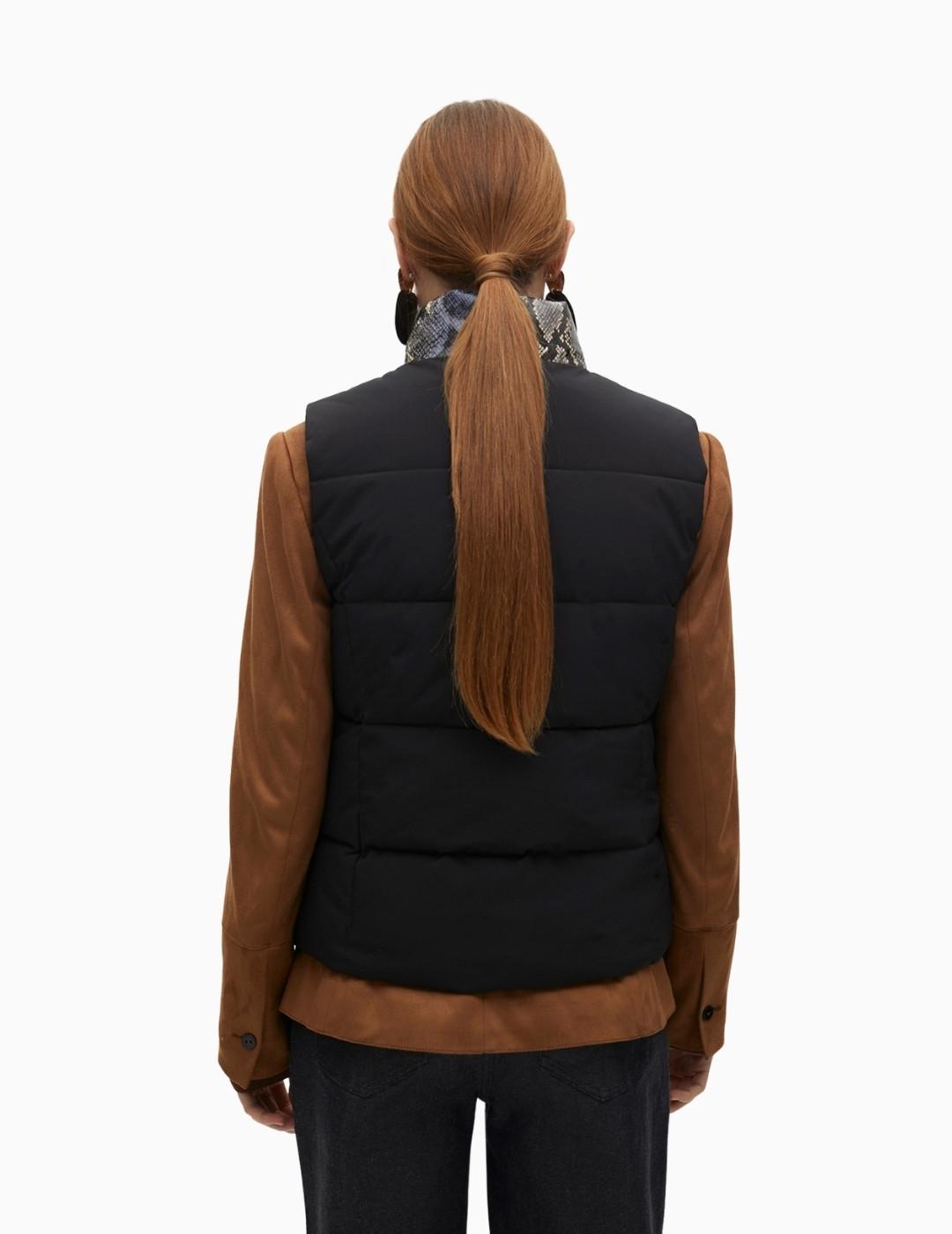 CHALECO LOLA CSDM ACOLCHADO SNAKE NEGRO