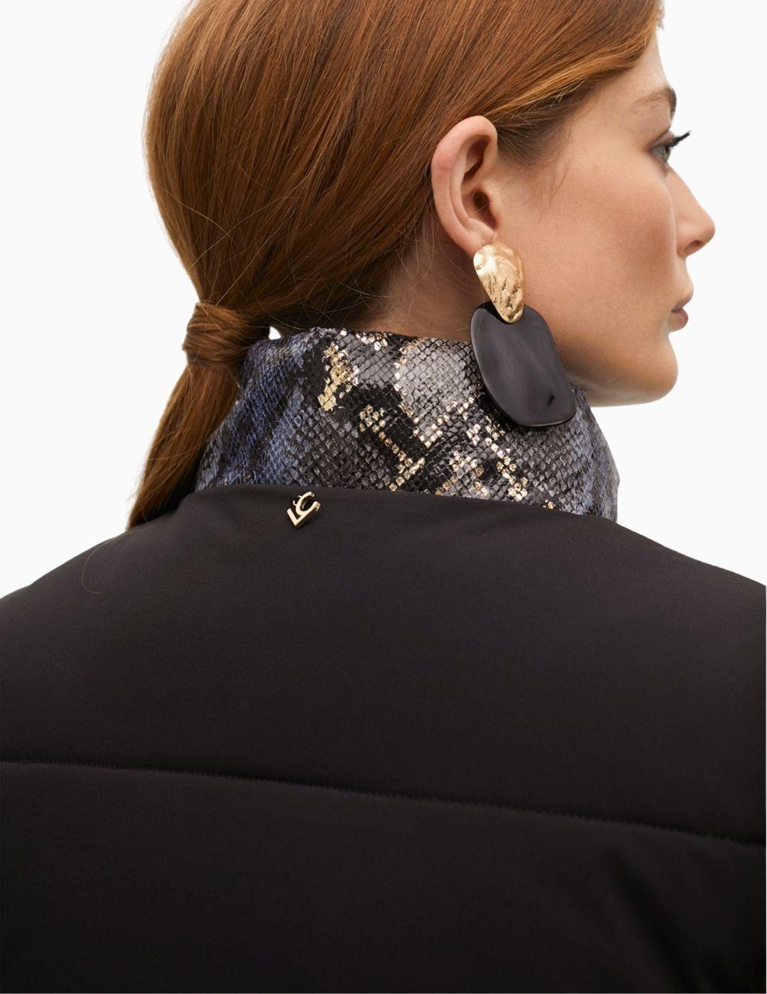 CHALECO LOLA CSDM ACOLCHADO SNAKE NEGRO