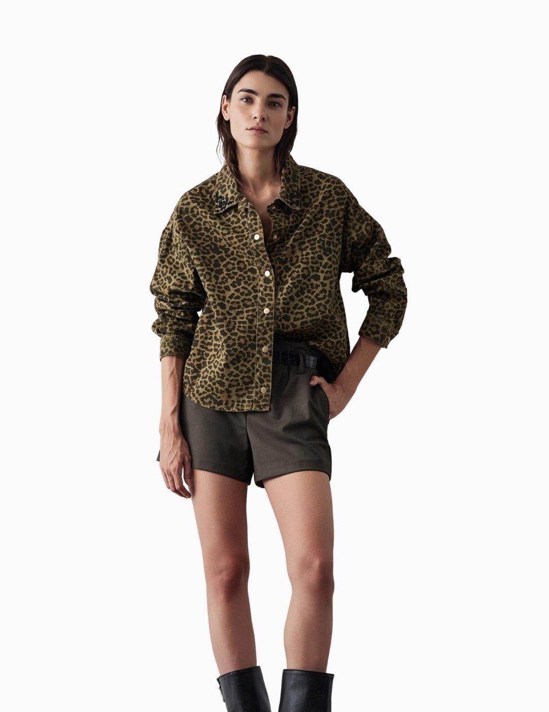 CHAQUETA BSB ANIMAL PRINT DENIM