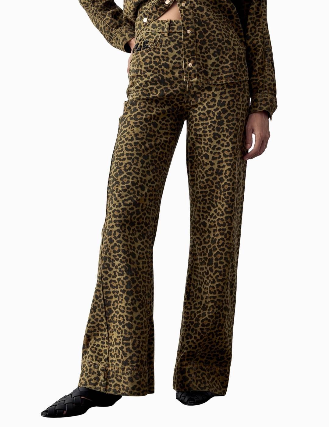 PANTALÓN  BSB ANIMAL PRINT DENIM
