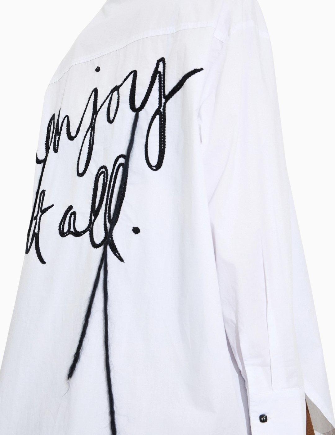 CAMISA BSB ESPALDA BORDADA BLANCA