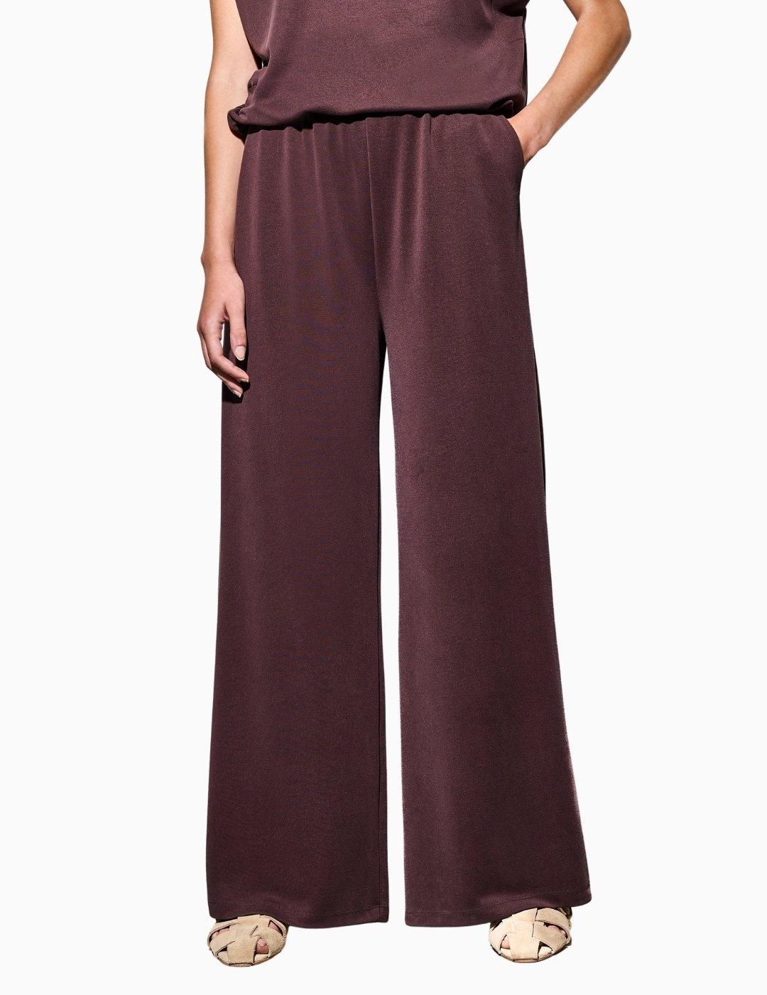 PANTALÓN BSB CON CINTURA ELASTICA MARRÓN