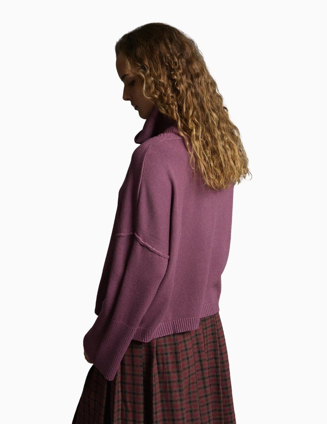 JERSEY BSB DE PUNTO CUELLO DESMONTABLE BURGUNDY