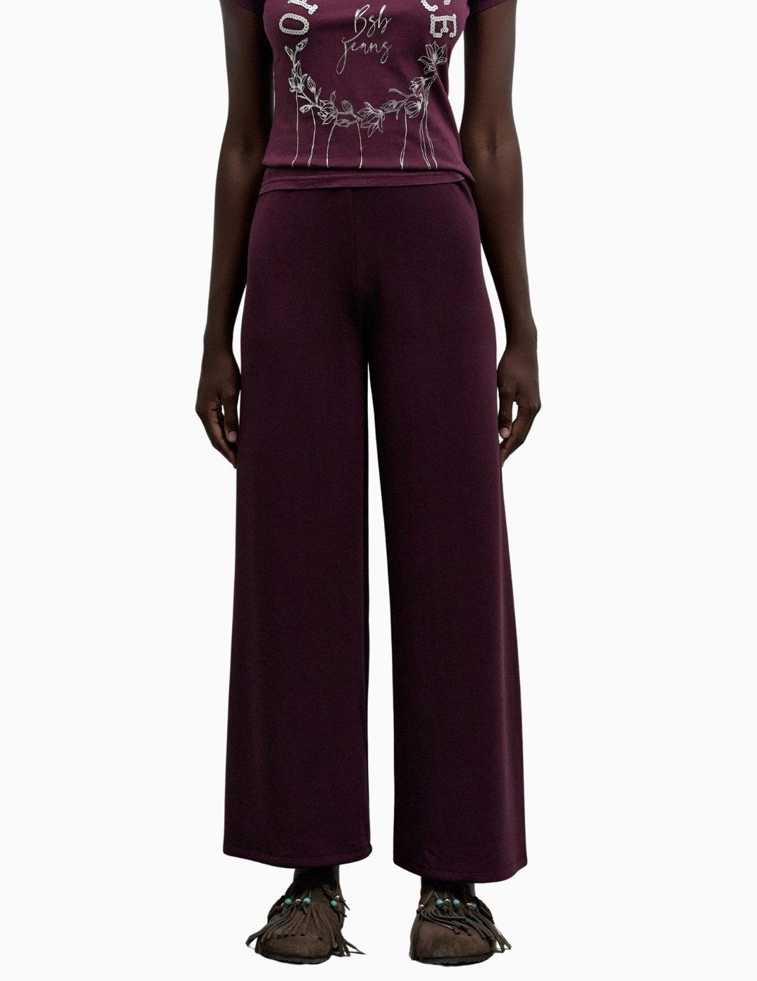 PANTALÓN BSB ELÁSTICO GRANATE