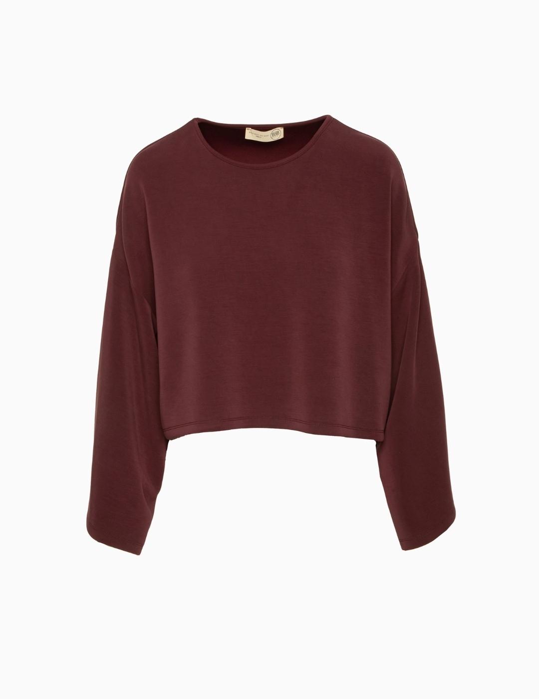 SUDADERA BSB MANGA ANCHA GRANATE