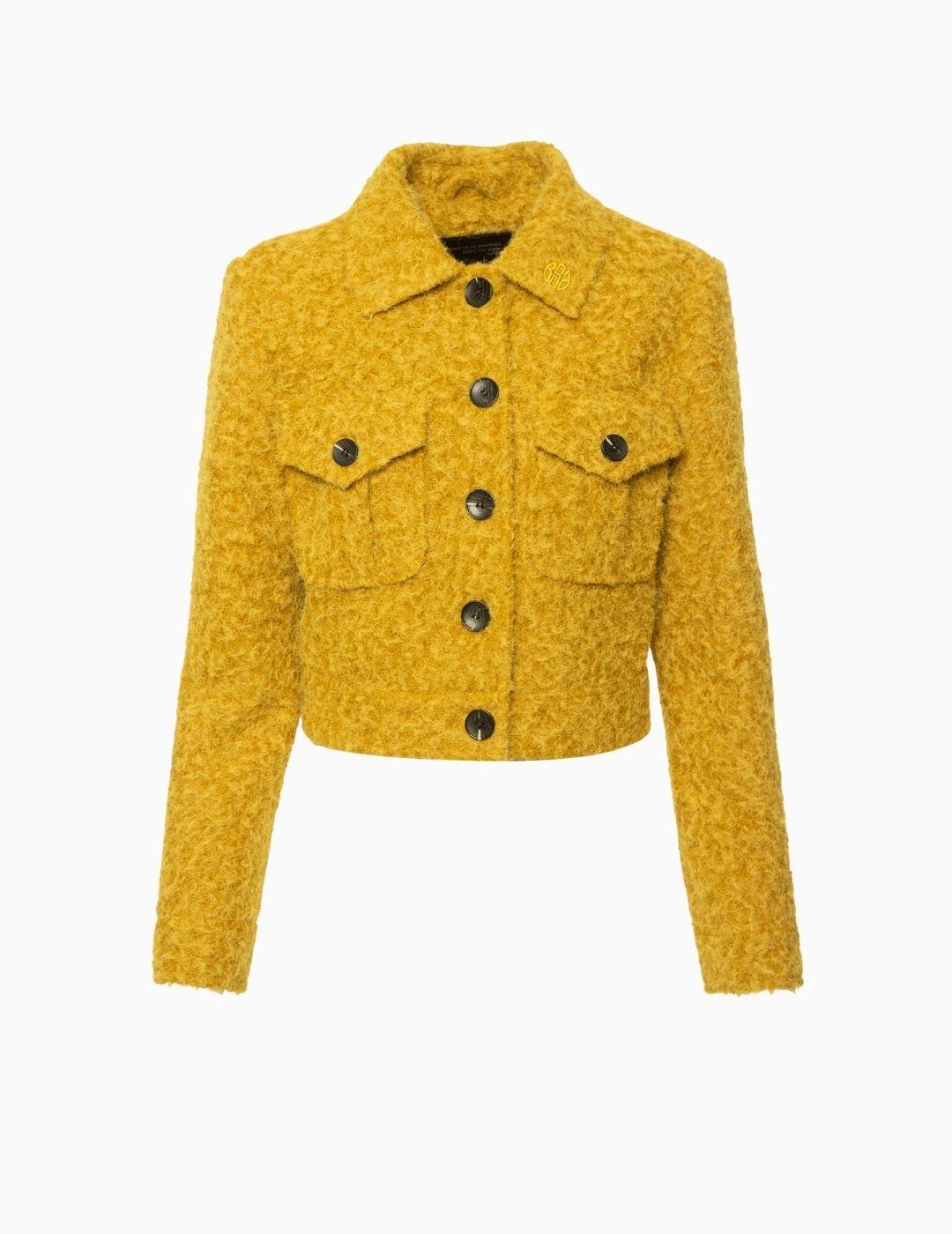 CHAQUETA BSB CIERRE BOTONES Y BOLSILLOS AZAFRÁN