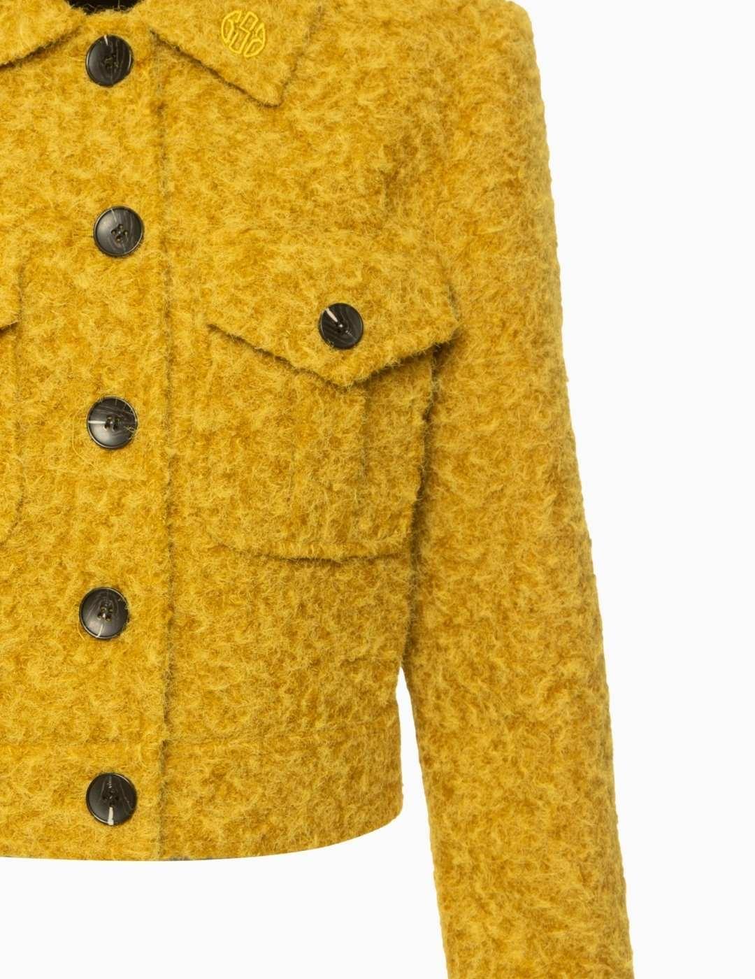 CHAQUETA BSB CIERRE BOTONES Y BOLSILLOS AZAFRÁN