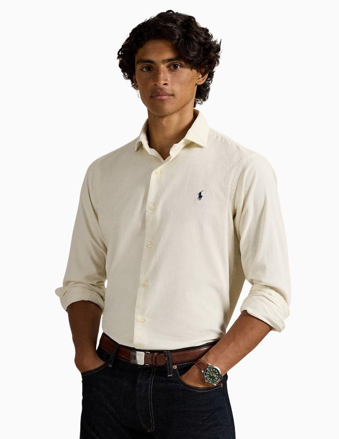CAMISA POLO RALPH ALUREN PANA CUSTOM FIT