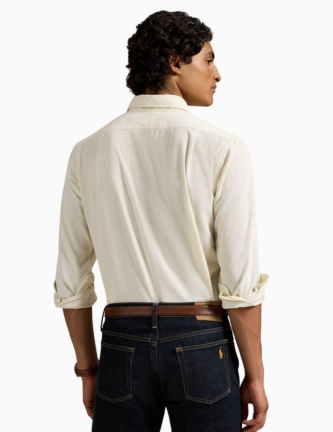 CAMISA POLO RALPH ALUREN PANA CUSTOM FIT