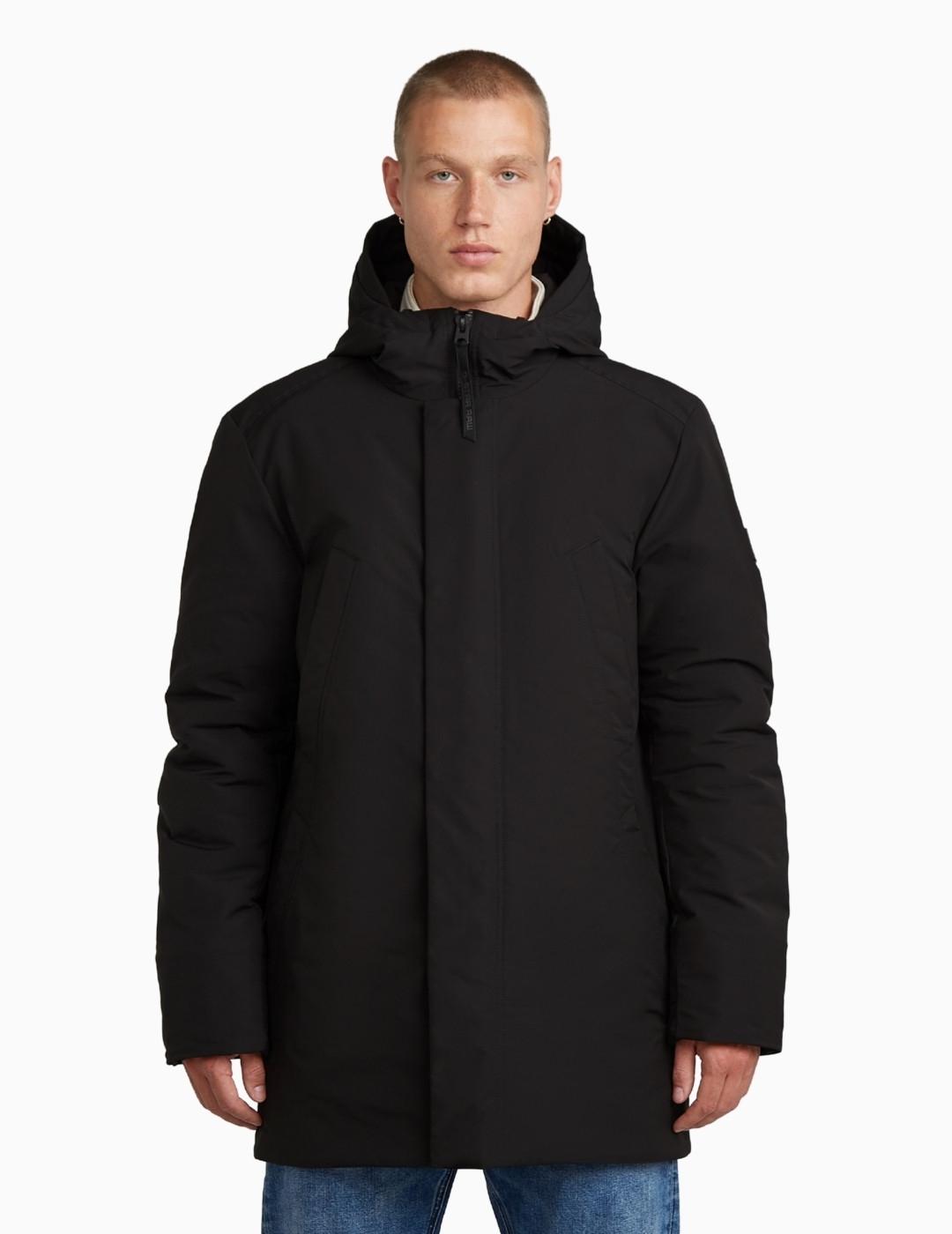 ABRIGO G-STAR ACOLCHADA Y CON CAPUCHA  NEGRA