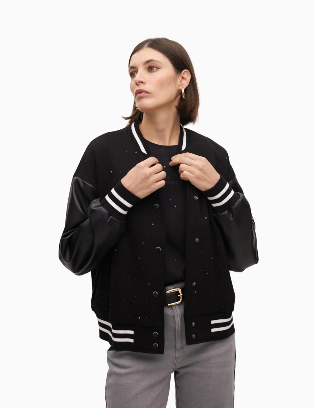 BOMBER LOLA CSDM DETALLES PEDRERÍA NEGRA