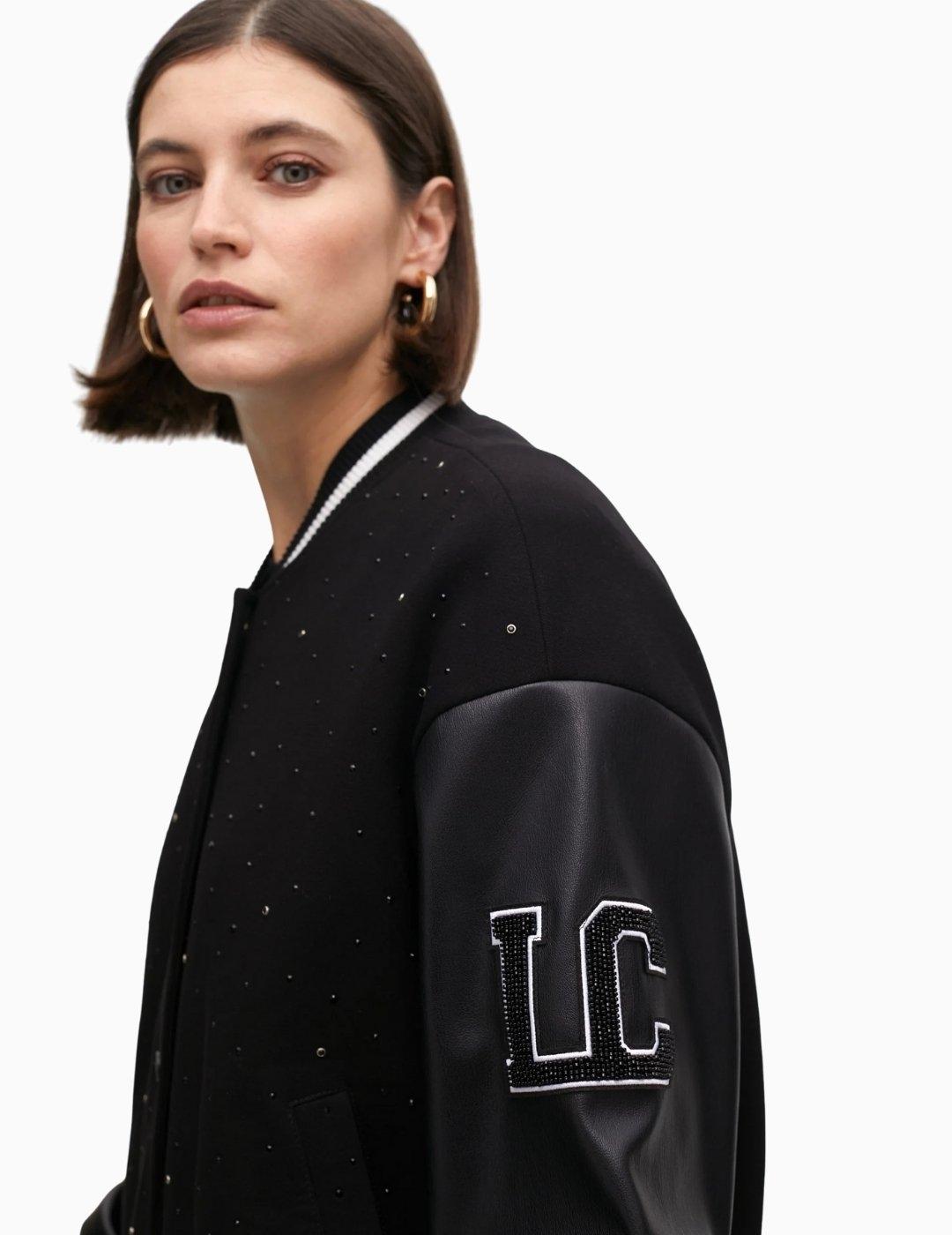 BOMBER LOLA CSDM DETALLES PEDRERÍA NEGRA