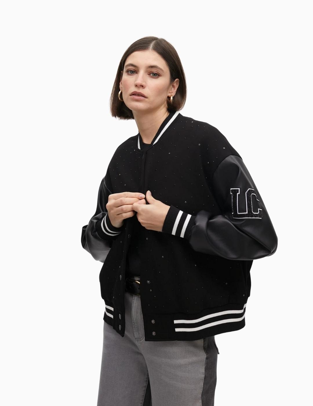 BOMBER LOLA CSDM DETALLES PEDRERÍA NEGRA