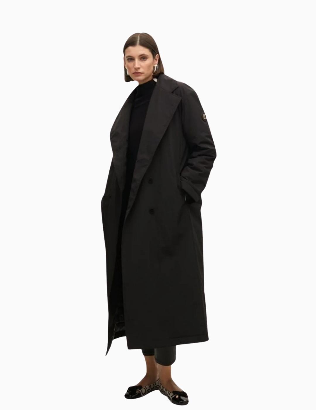 TRENCH  LOLA CSDM LARGO PLUMA LIGERO NEGRO