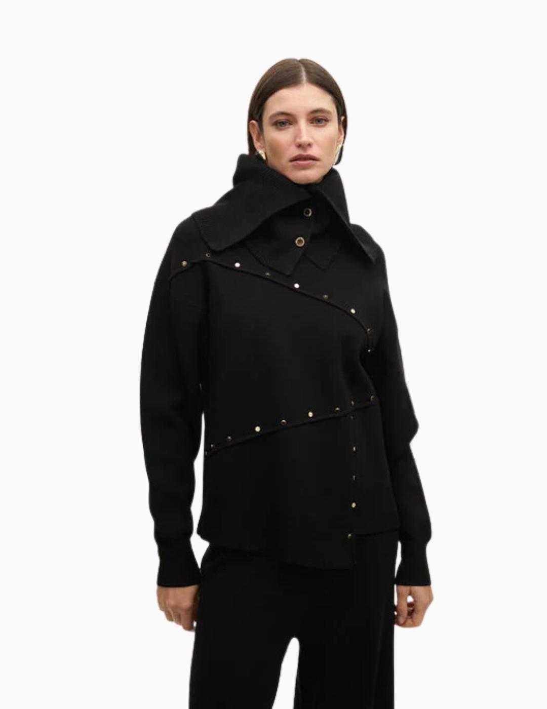 JERSEY LOLA CSDM PUNTO DESESTRUCTURADO TACHAS NEGR