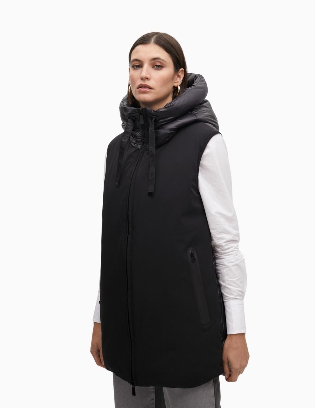 CHALECO  LOLA CSDM PLUMAS MIDI DOBLE TEJIDO