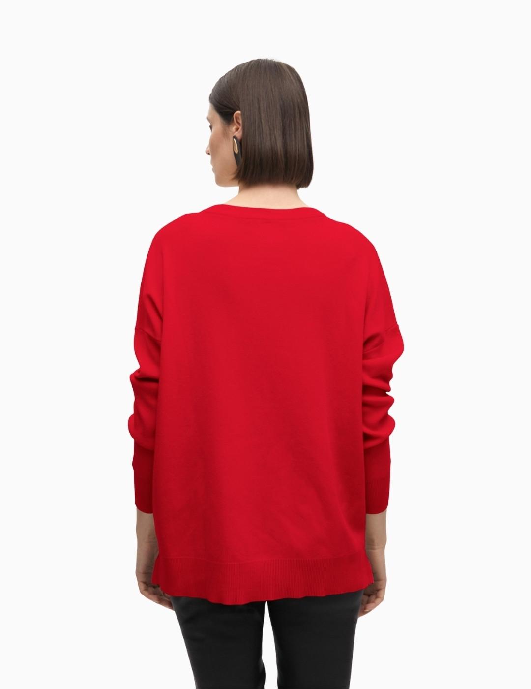 JERSEY  LOLA CSDM DETALLE LOGO EN RELIEVE ROJO