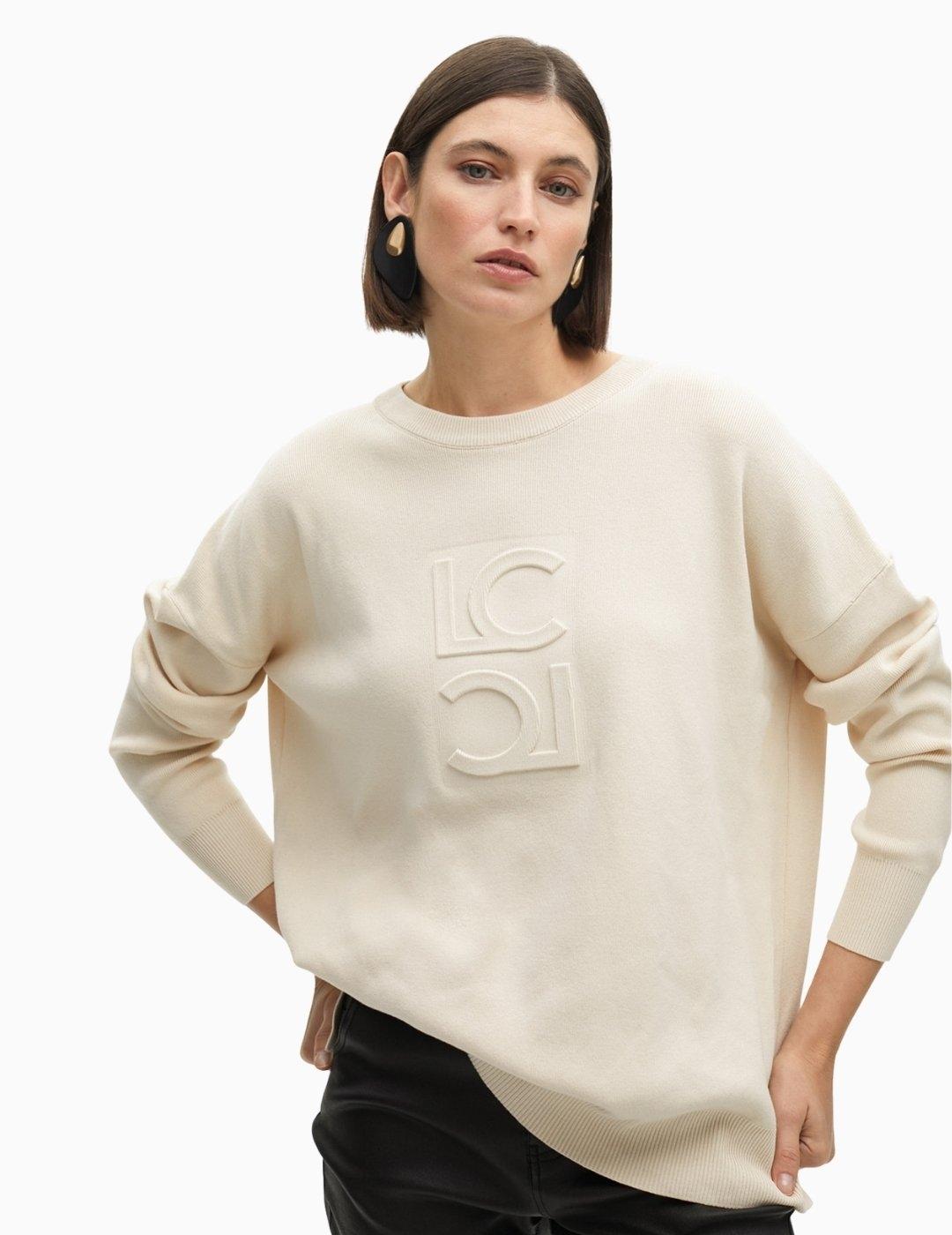 JERSEY  LOLA CSDM DETALLE LOGO EN RELIEVE CRUDO