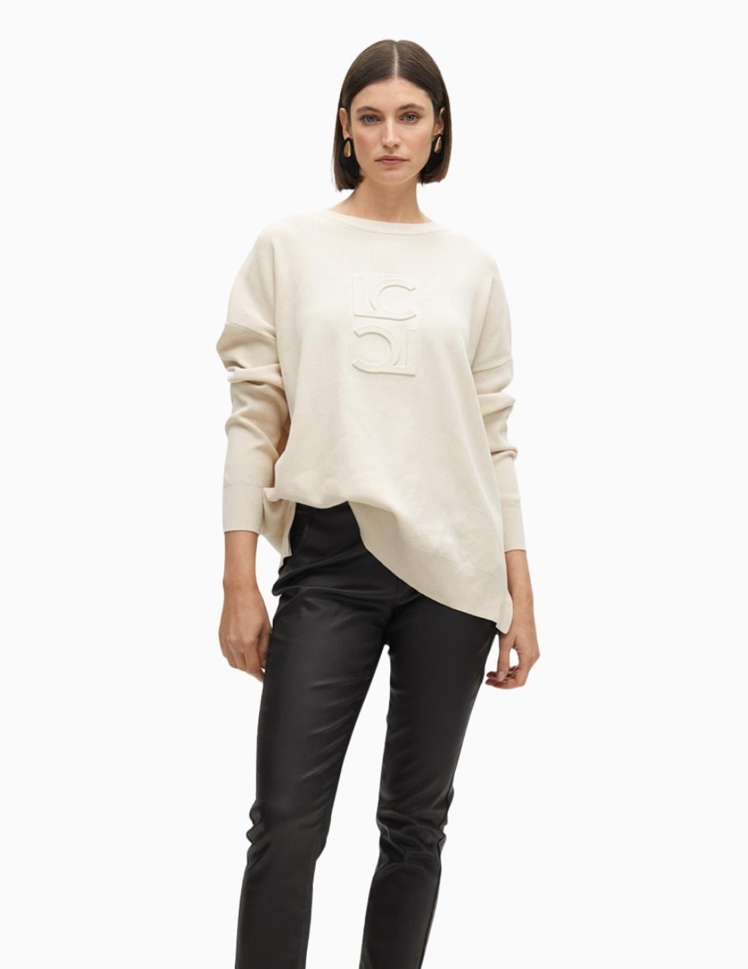 JERSEY  LOLA CSDM DETALLE LOGO EN RELIEVE CRUDO