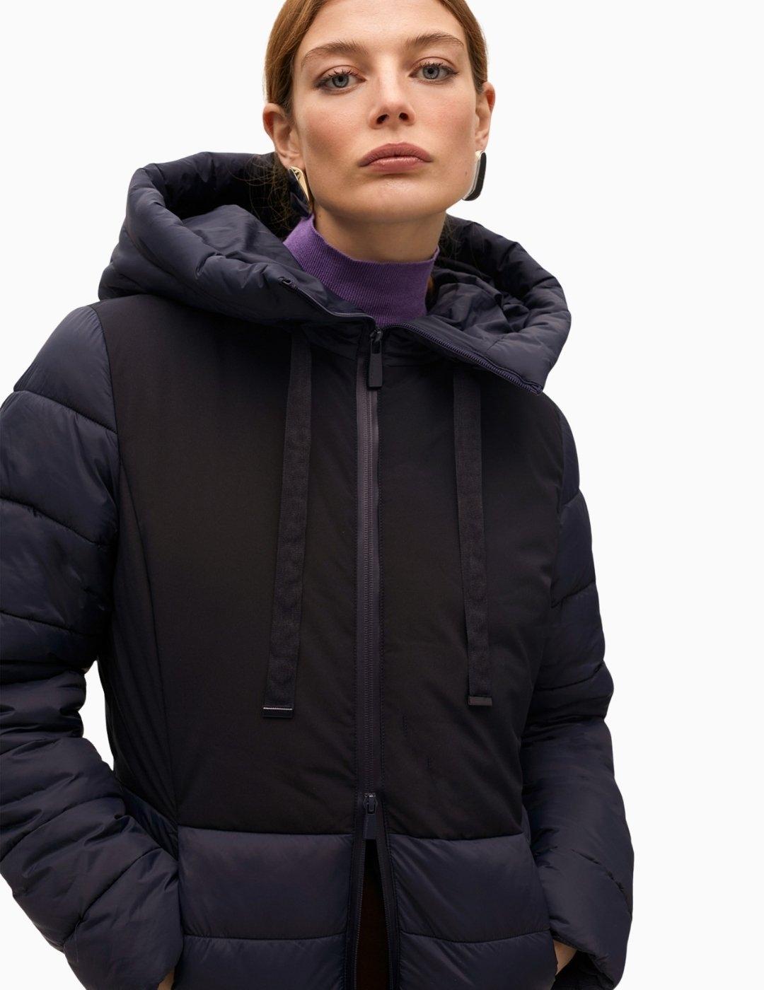 ANORAK  LOLA CSDM PLUMAS CONTRASTE NAVY