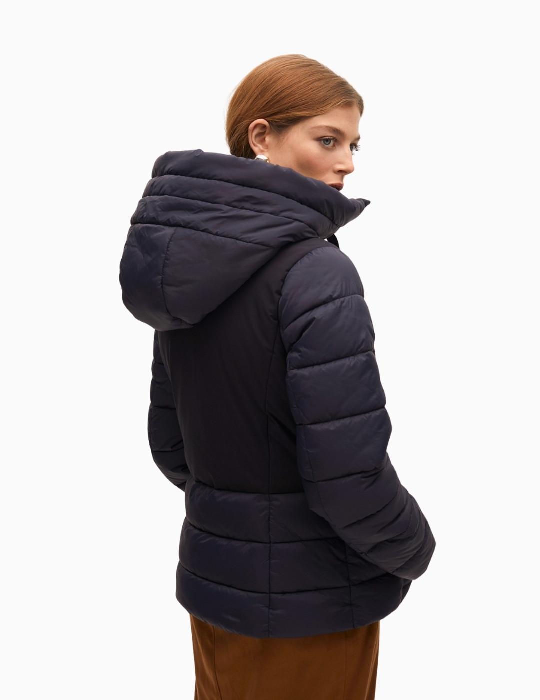 ANORAK  LOLA CSDM PLUMAS CONTRASTE NAVY