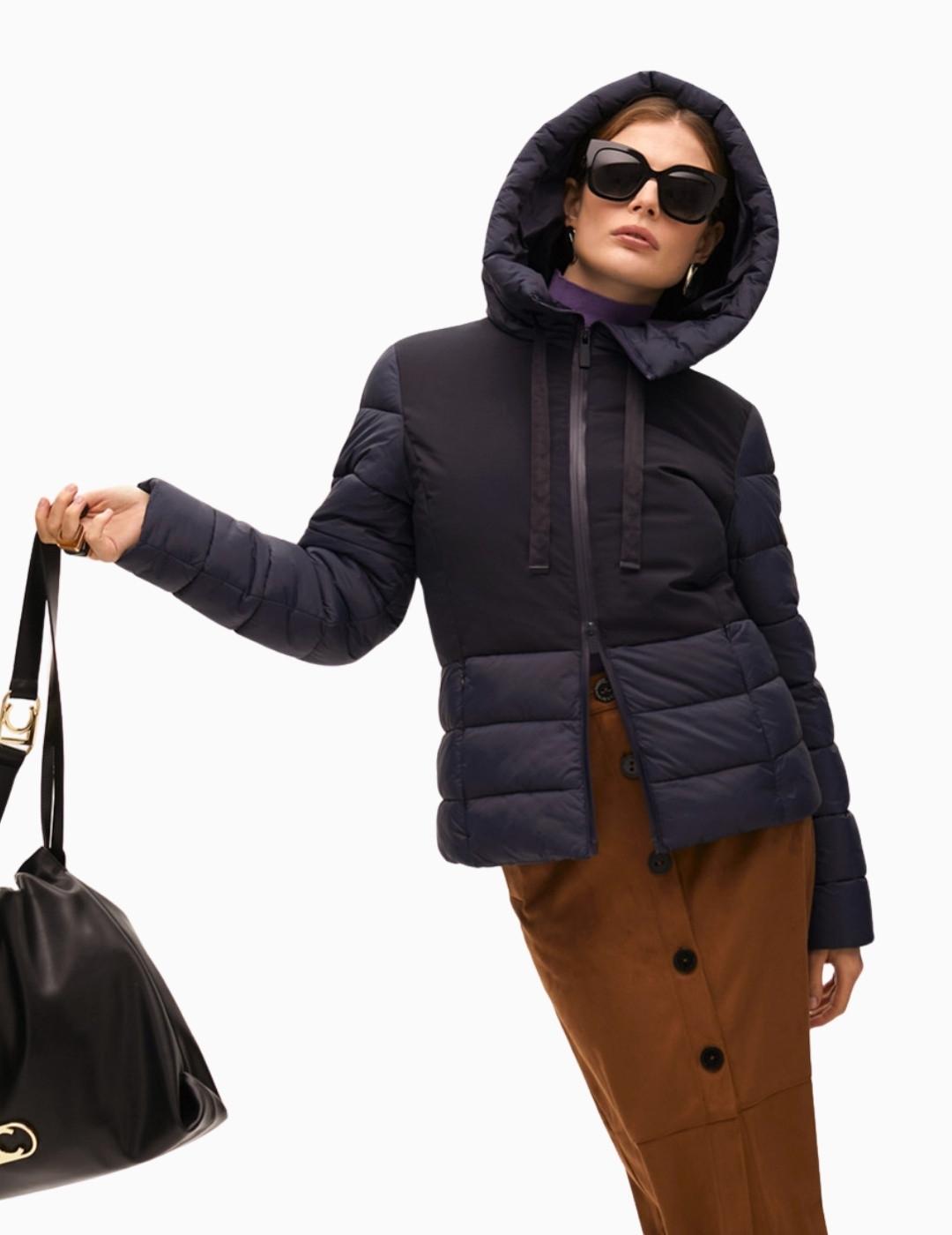 ANORAK  LOLA CSDM PLUMAS CONTRASTE NAVY