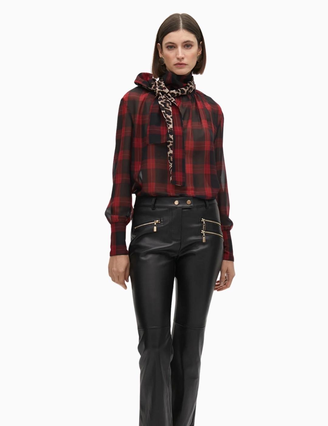 CAMISA  LOLA CSDM ANIMAL PRINT Y  TARTÁN